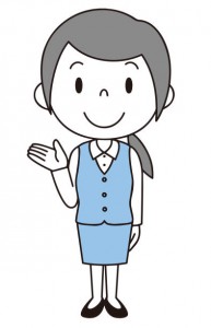 若い女性の色々な仕草や動作です